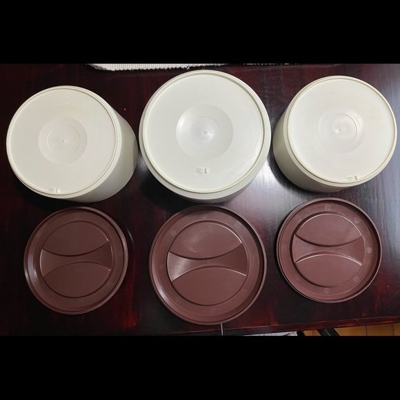 Vintage 70s Sterlite Spice O’ Life Plastic Canister Set Of 3 - Picture 6 of 15